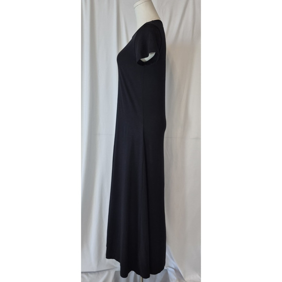 Another Tomorrow Womens Essentials Black Fitted Tee Dress Medium -  mordernwear.com